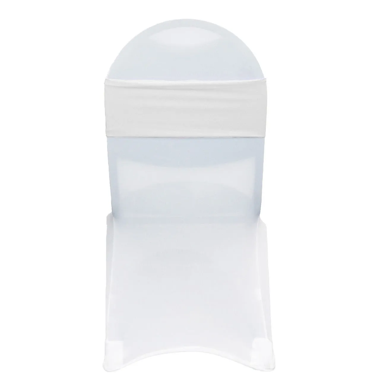 (10 Pack) Spandex Chair Bands in White