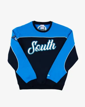 85 South UNC Crewneck - Navy/White/Baby Blue Jay