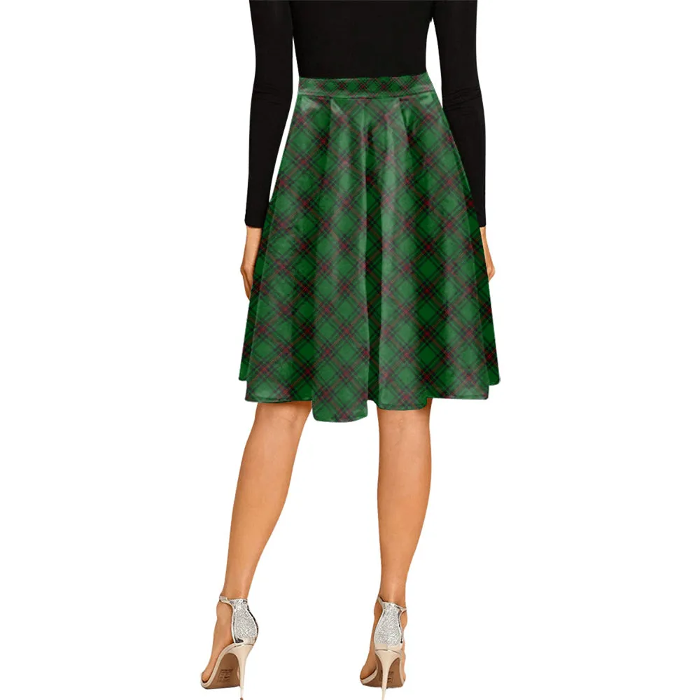 Beveridge Tartan Melete Pleated Midi Skirt