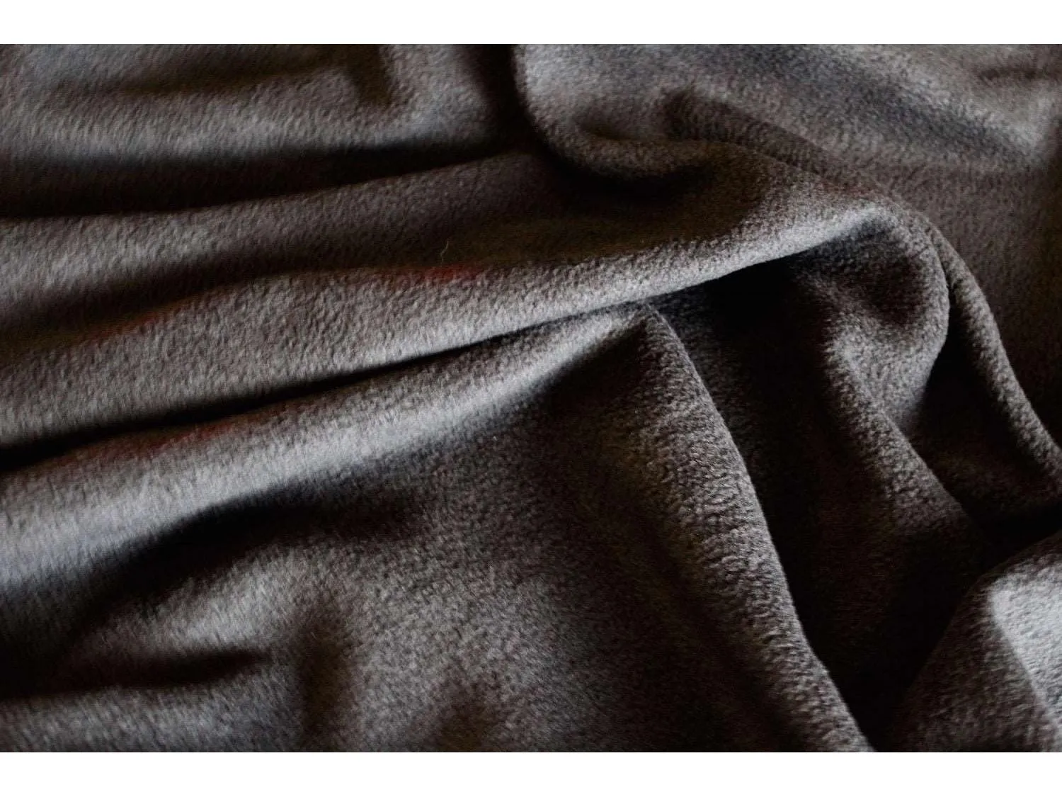 BLACK Polar Fleece  Fabric 170 gsm - 150 cms - Anti Pil