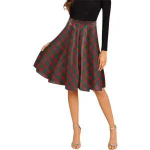 Bruce Old Tartan Melete Pleated Midi Skirt