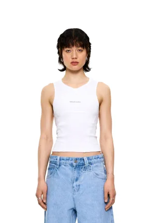 CC Anatomy Tanktop Cropped White