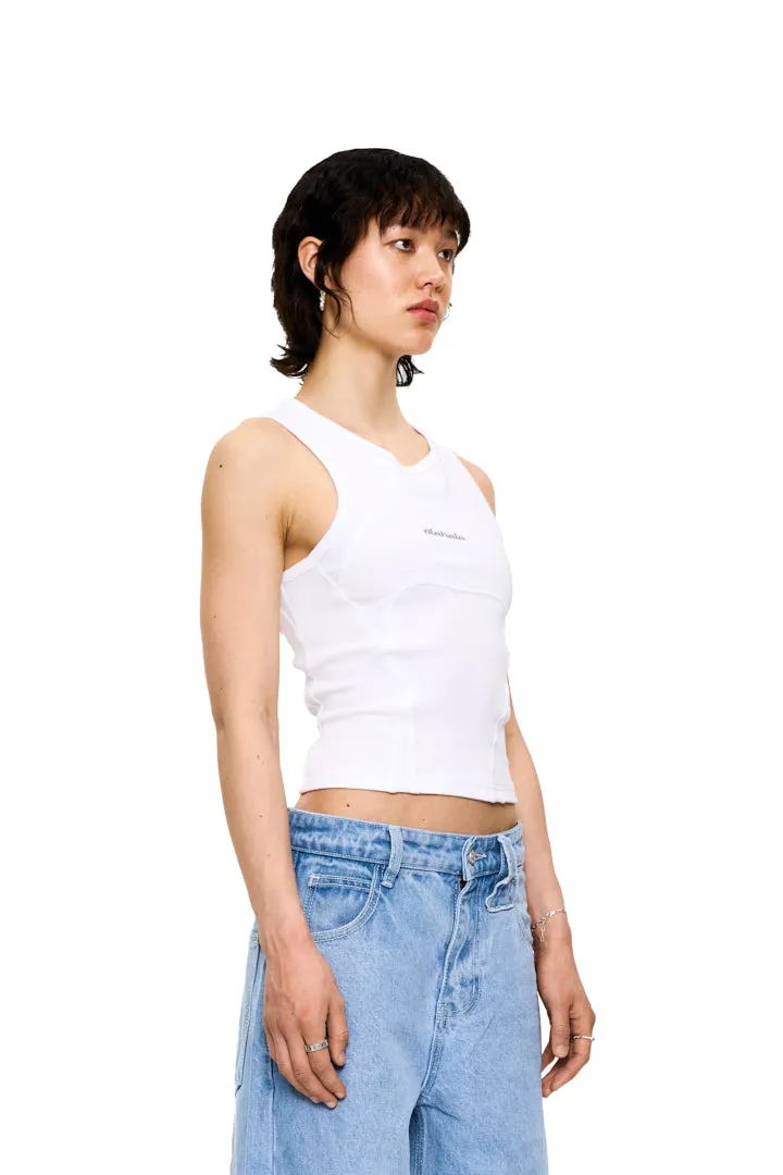 CC Anatomy Tanktop Cropped White