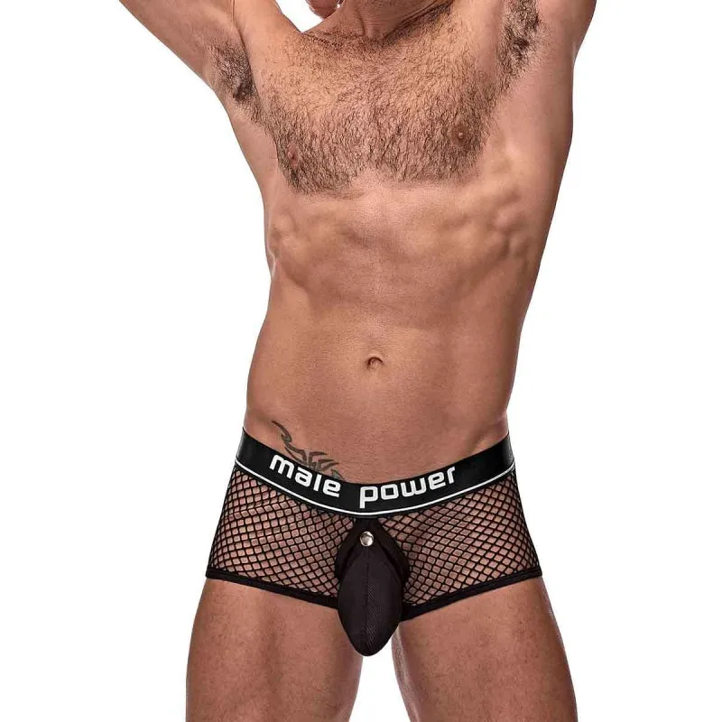 Cock Pit Net Mini Cock Ring Short - Small - Black