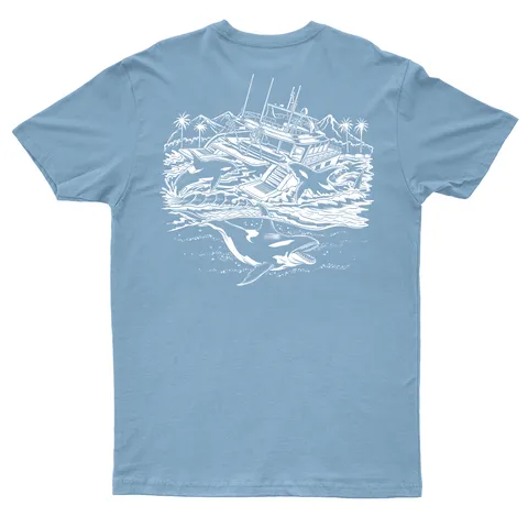 Cove Orca Tee - Saltwater