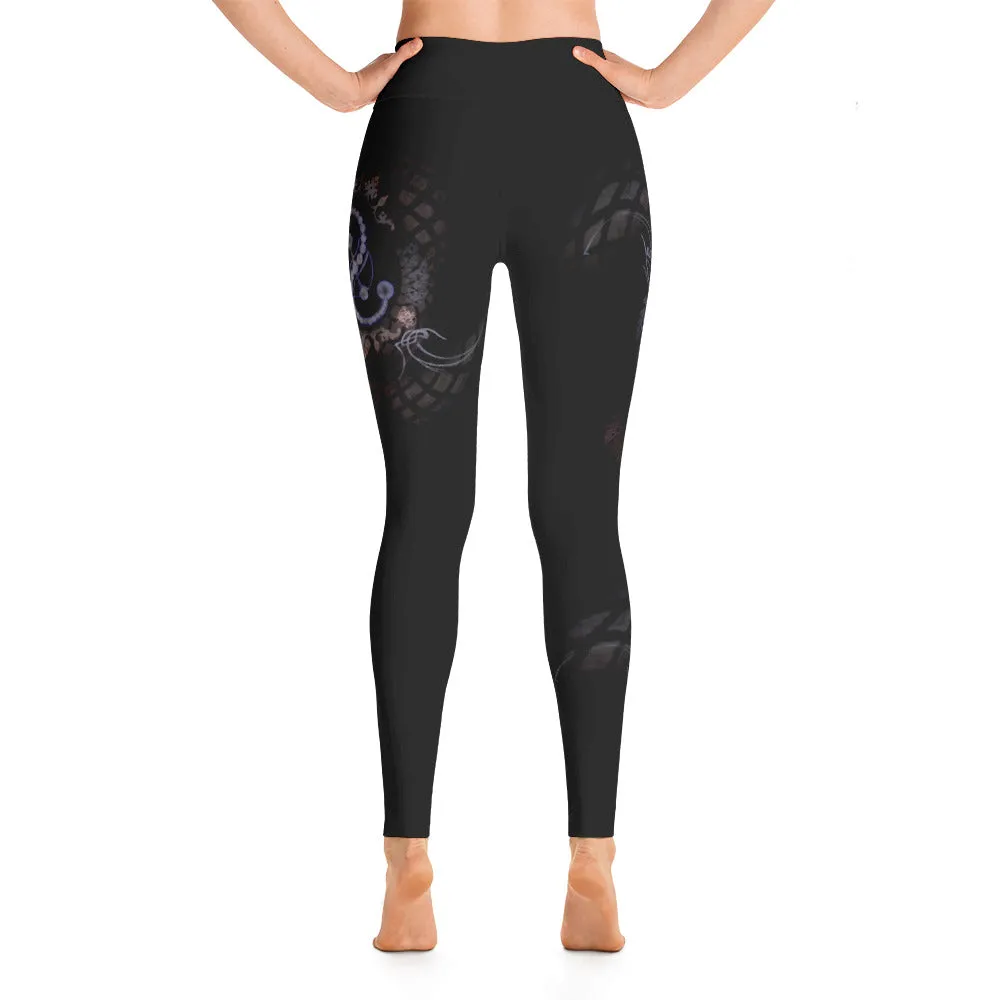 Crop Circle Snake Leggings - Artwork by Paulina