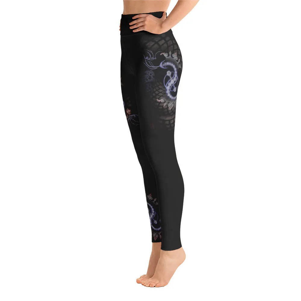 Crop Circle Snake Leggings - Artwork by Paulina