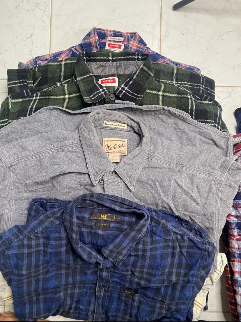 Custom handpick Flannel Shirt Mix Brands