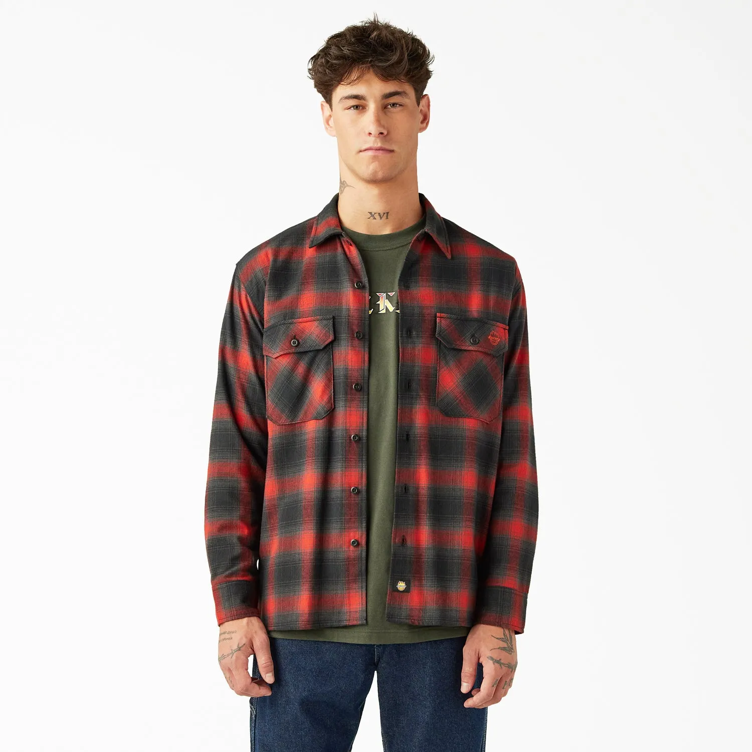 Dickies X Spitfire Woven Plaid Flannel Shirt