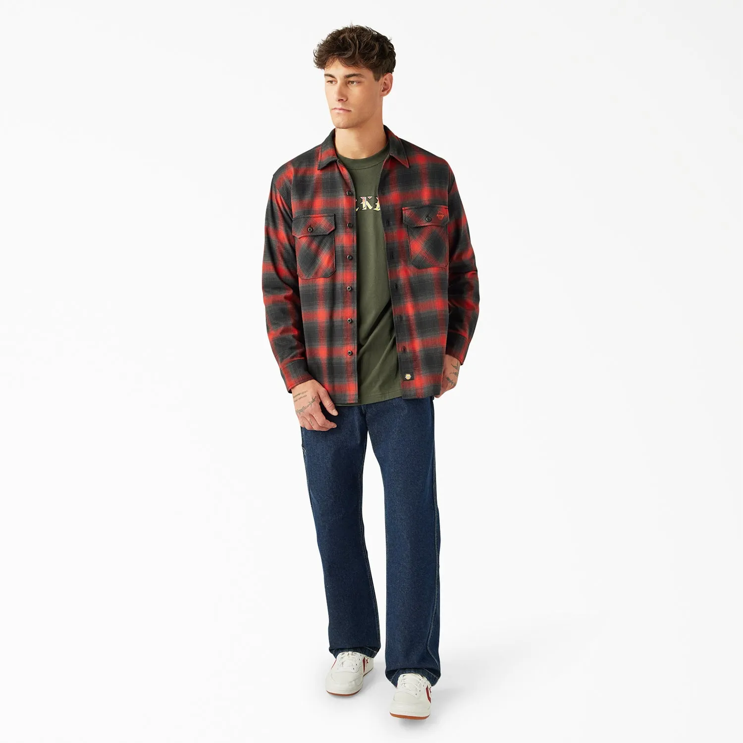 Dickies X Spitfire Woven Plaid Flannel Shirt