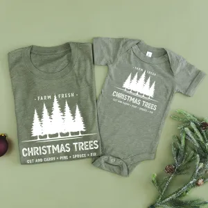 Farm Fresh Christmas Trees - Set of 2 Unisex Tees