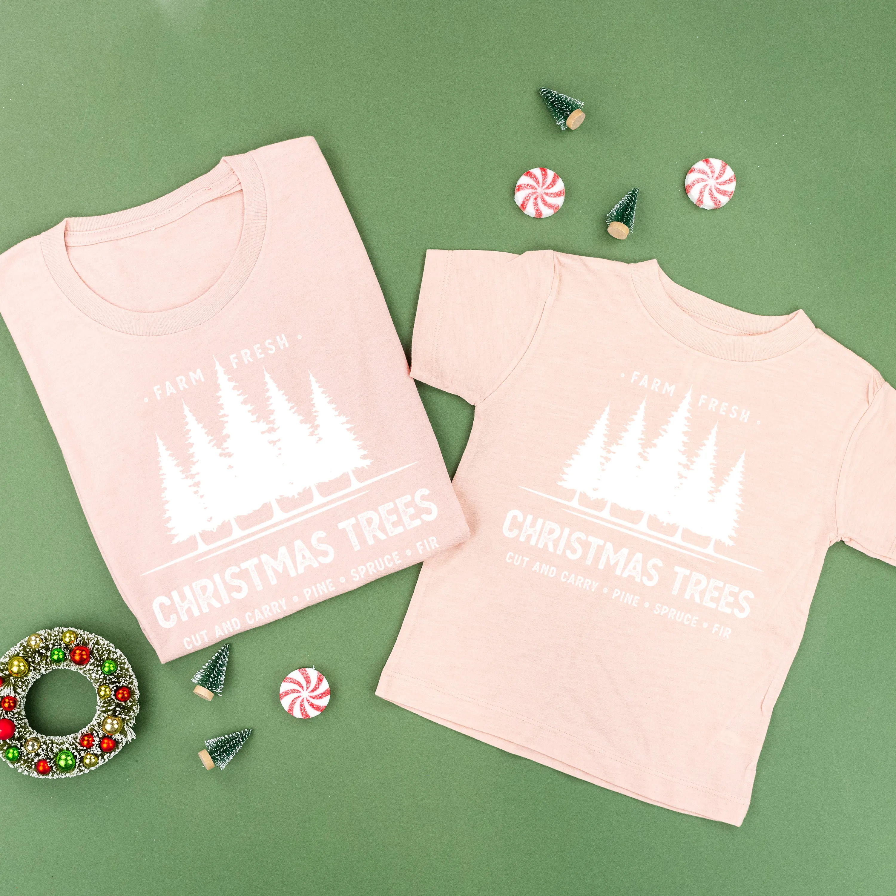 Farm Fresh Christmas Trees - Set of 2 Unisex Tees