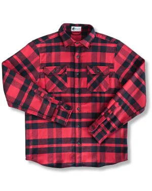 Field Grand Flannel, Red Plaid