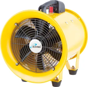 iLIVING - ILG8VF10 Utility High Velocity Blower, Fume Extractor, Portable Exhaust and Ventilator Fan, Air Ventilation with 1942 CFM, 3450 RPM (10 Inch)