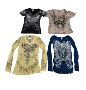 Ladies Affliction Style Aesthetic T-shirts Mix - 18 Pcs - 30/9/24