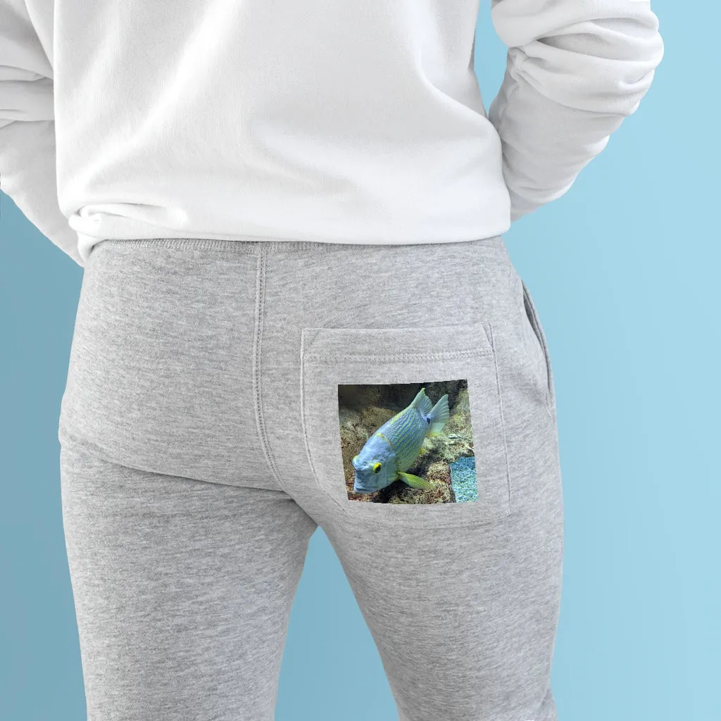 Light Blue Fish Premium Fleece Joggers