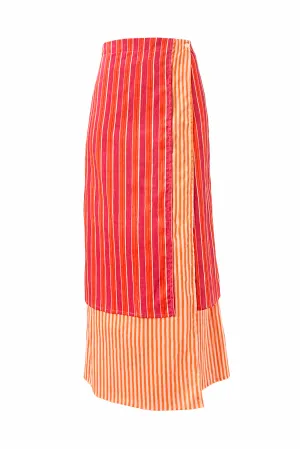 Mangalore Skirt (Orange & Red)