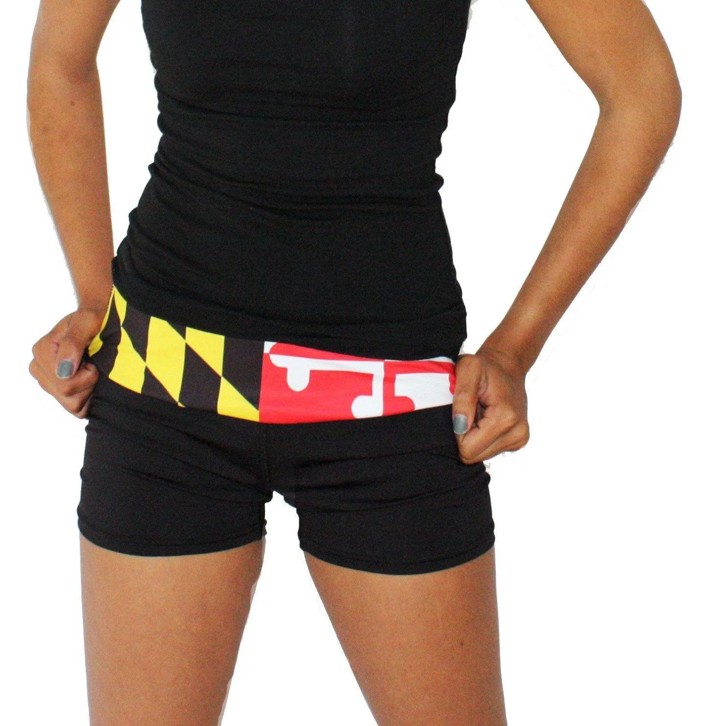 Maryland Flag Waist Band / Stretch Shorts