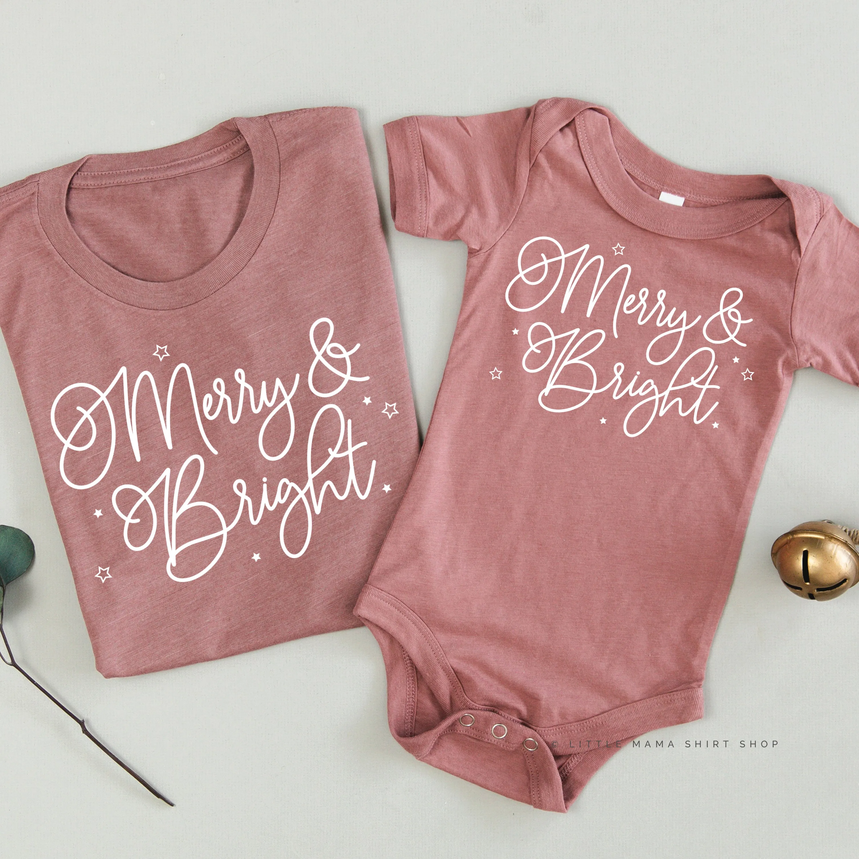 Merry And Bright - Set of 2 Unisex Tees