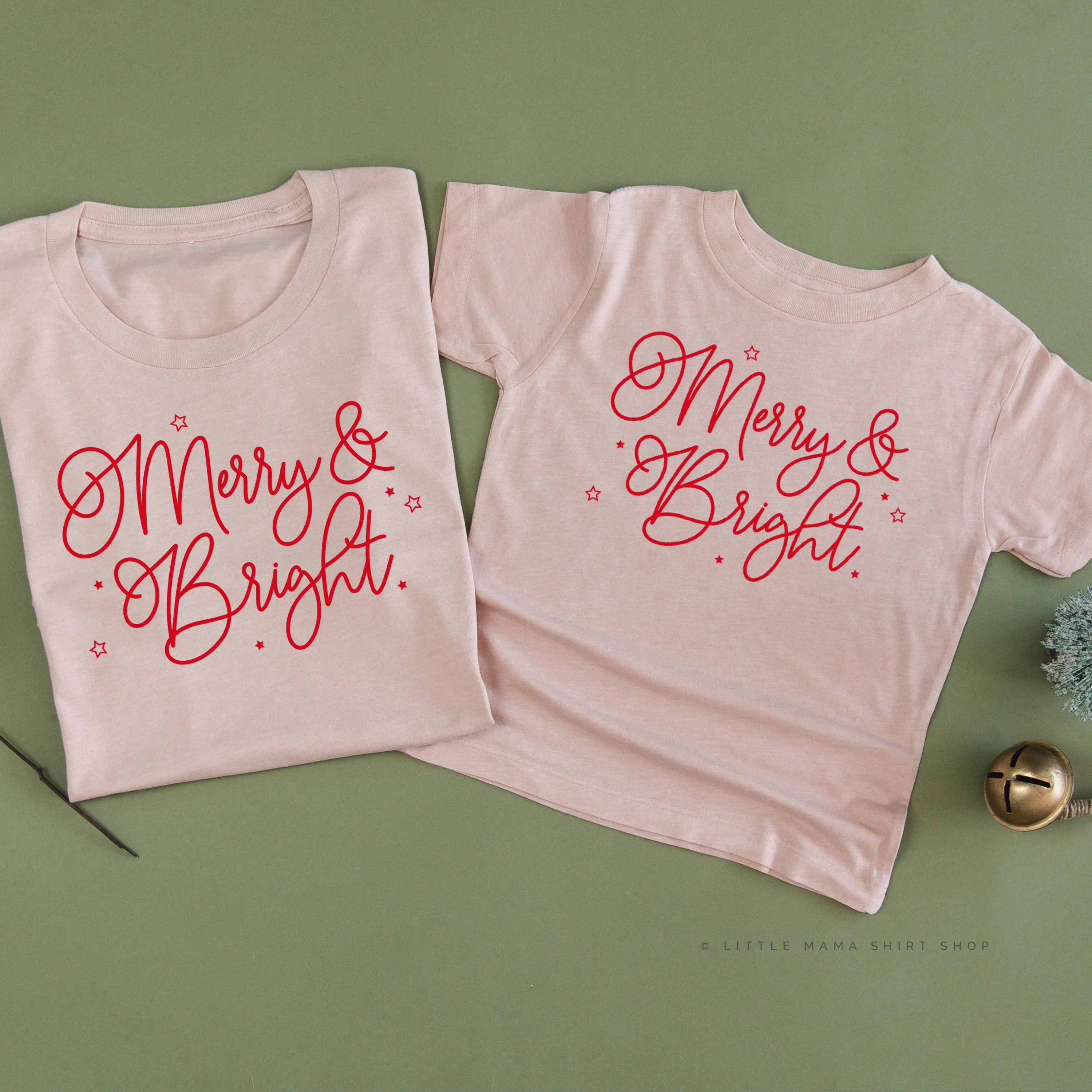 Merry And Bright - Set of 2 Unisex Tees