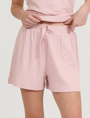 MILLA RIB PULL ON SHORT | Pink