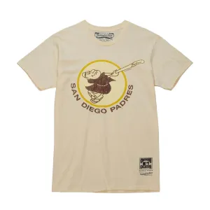 Mitchell & Ness UNDER THE LIGHTS PADRES TEE - CREAM