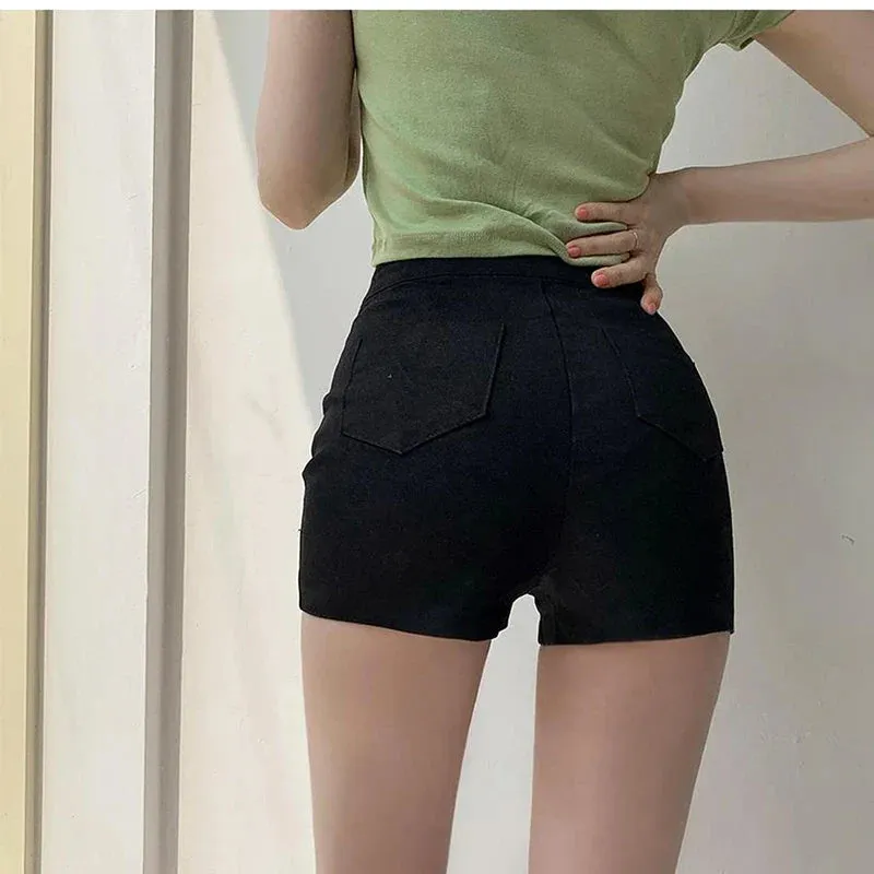 New Waist Summer Slim Streetwear Fashion High Casual Stretch Short