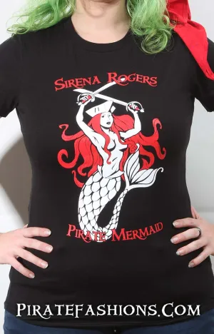 Pirate Mermaid Fitted Tee