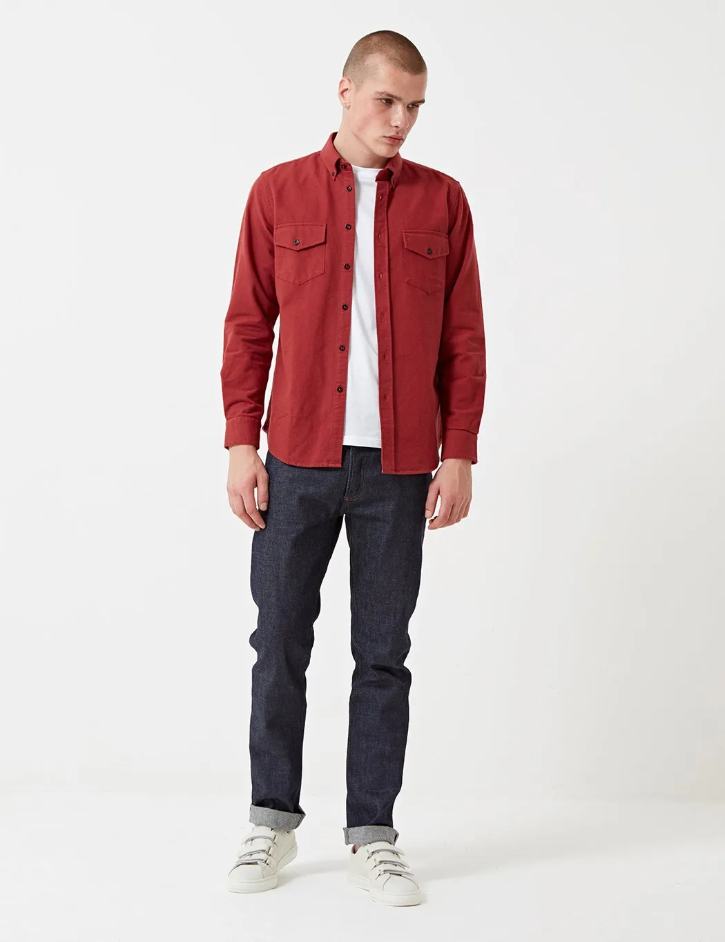 Portuguese Flannel Campo Shirt - Red