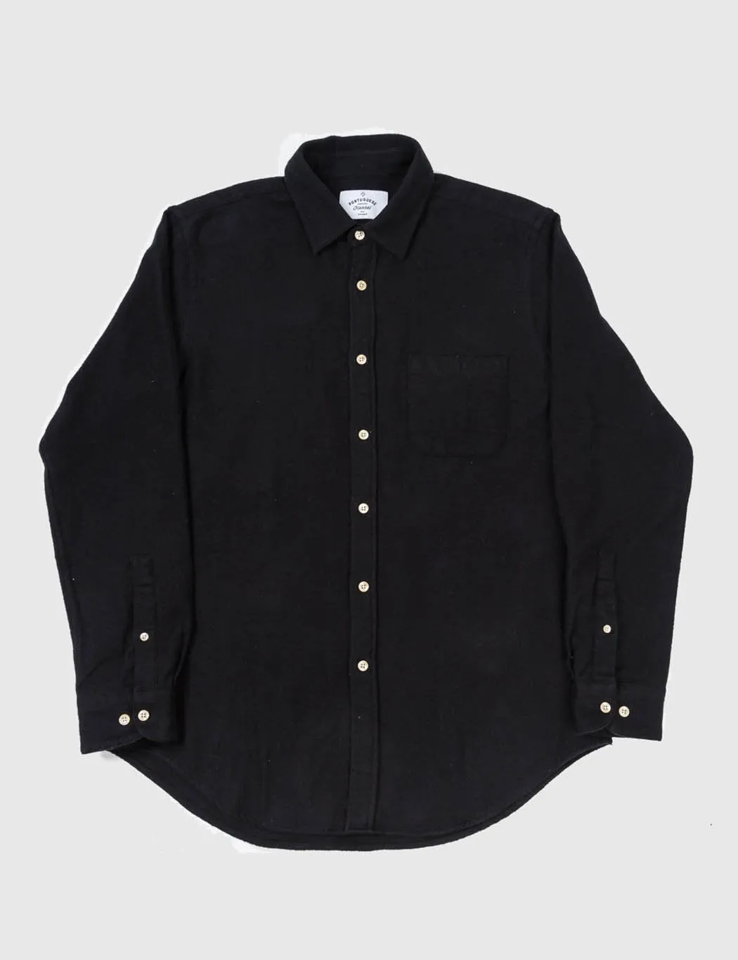 Portuguese Flannel Teca Shirt - Black