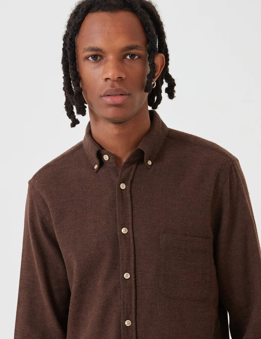 Portuguese Flannel Teca Shirt - Brown