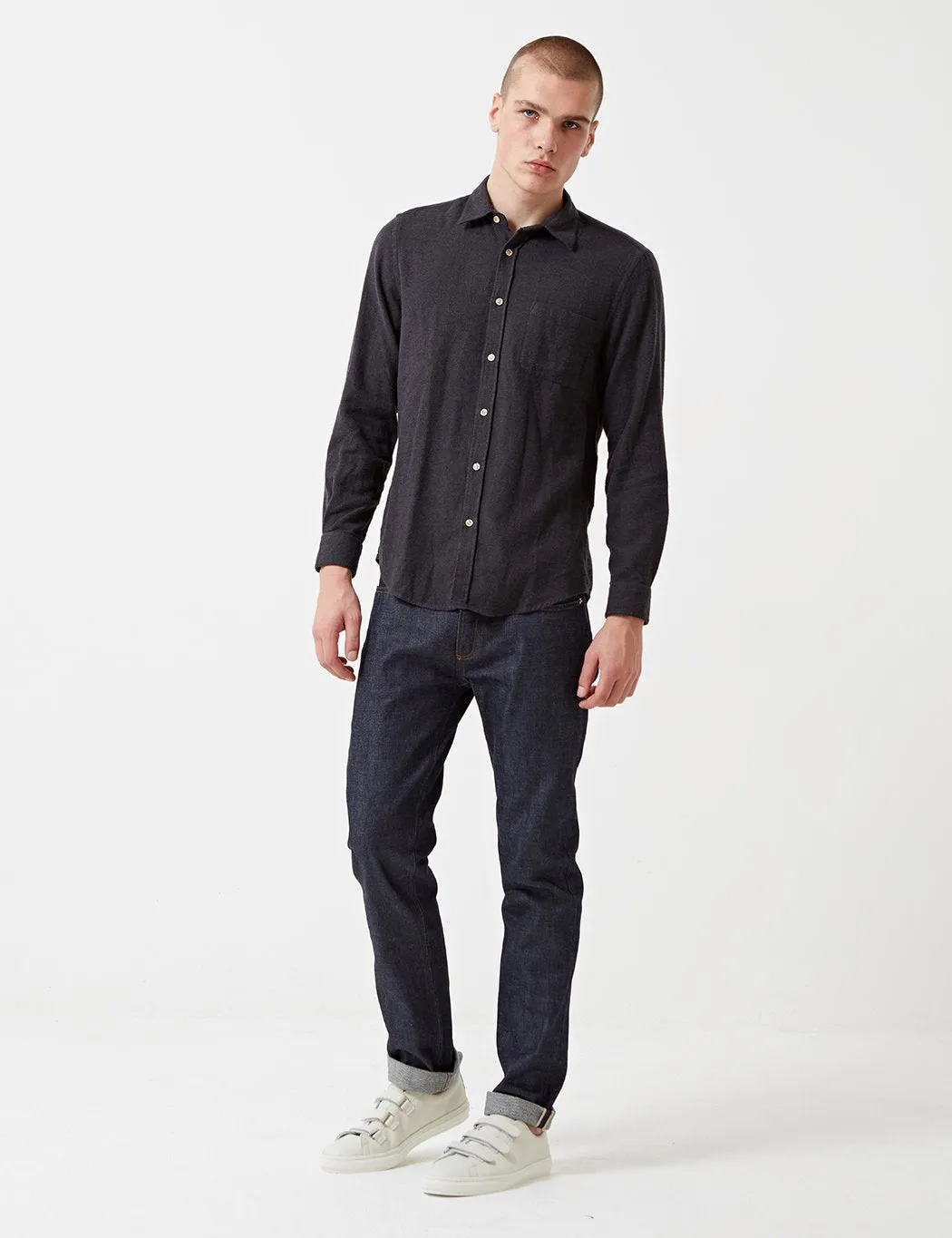 Portuguese Flannel Teca Shirt - Grey