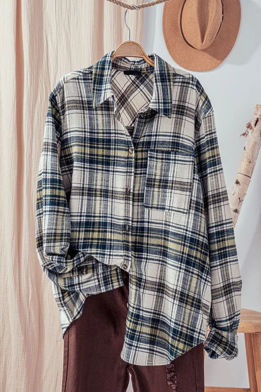 Rachel Plaid Button Down