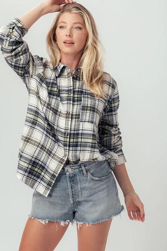 Rachel Plaid Button Down