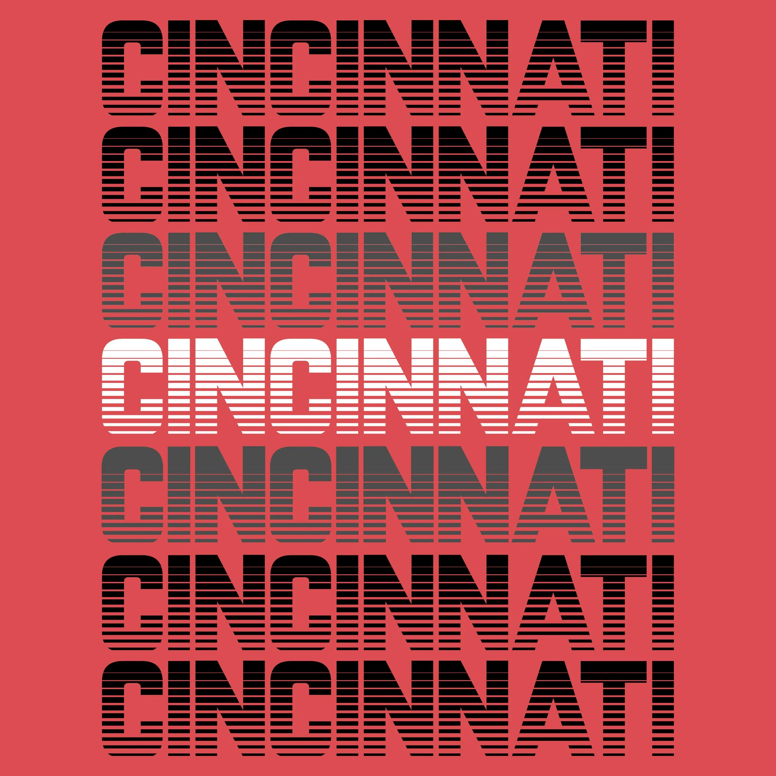 Red & Black Cincinnati Retro