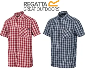 Regatta Mens Mindano V Check Short Sleeve Shirt