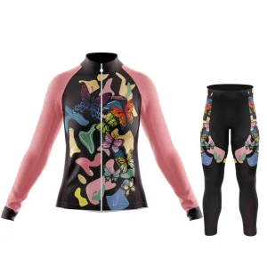 Riding with Butterflies | Women's Long Sleeve Cycling Set