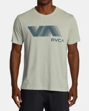 RVCA VA BLUR TEE - CHALK