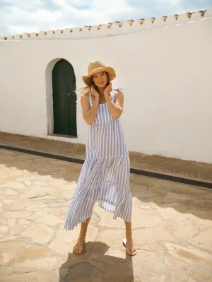 Sardinia Tie-Shoulder Maxi Dress