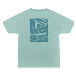 SunDiego Party @ 34 Short Sleeve Tee - Seafoam