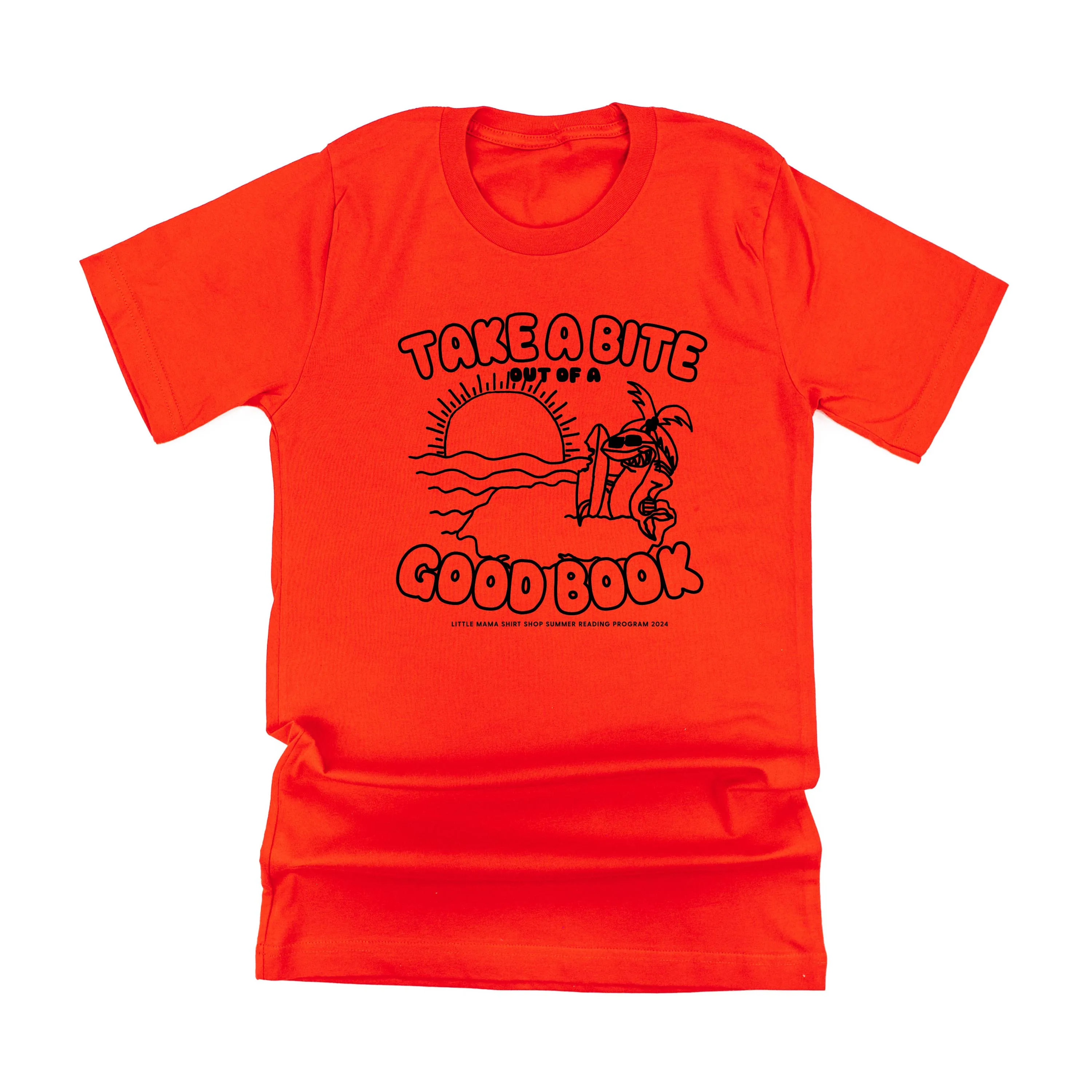 Take A Bite Out of A Good Book - Summer Reading Program 2024 - Unisex Tee