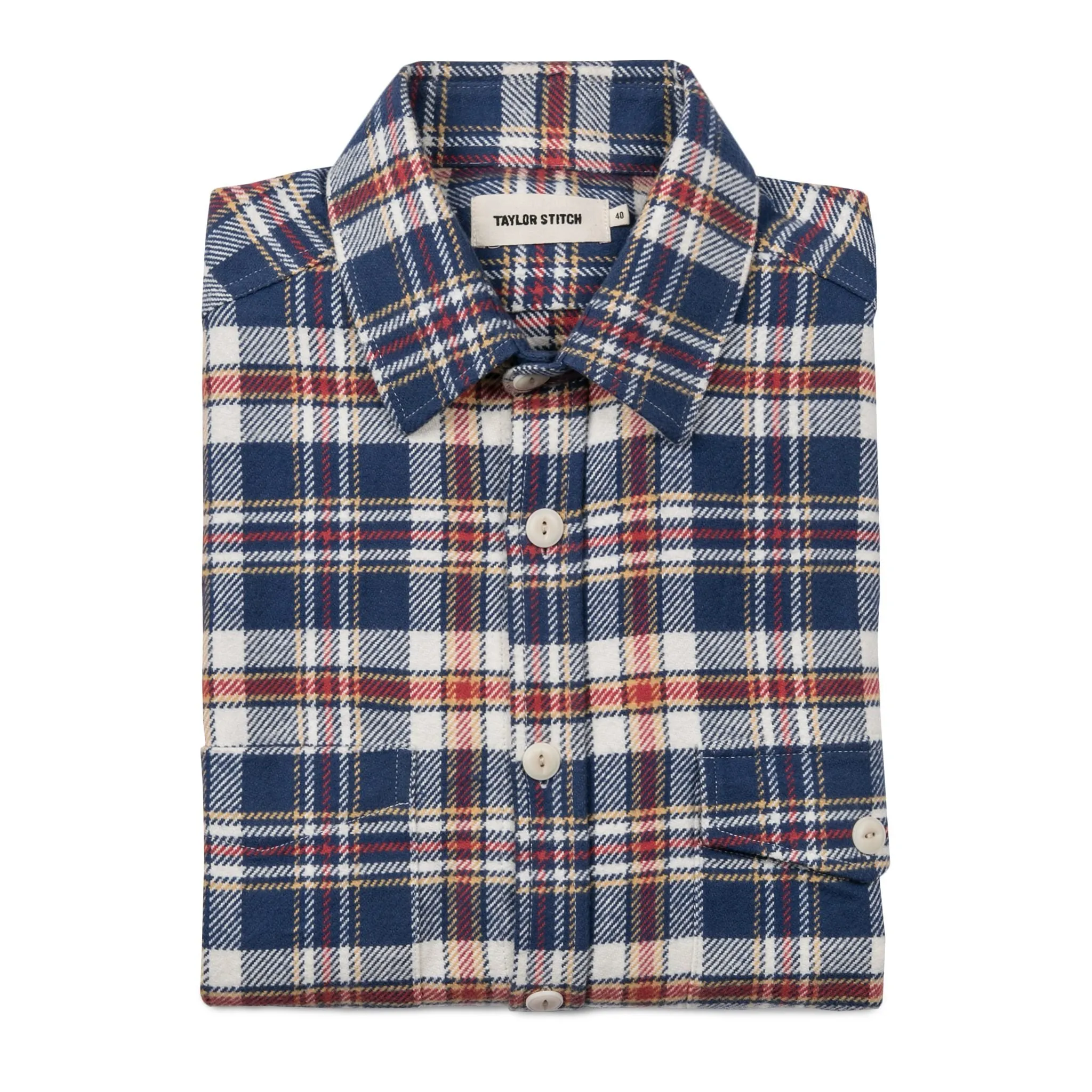 The Crater Shirt in Navy Plaid