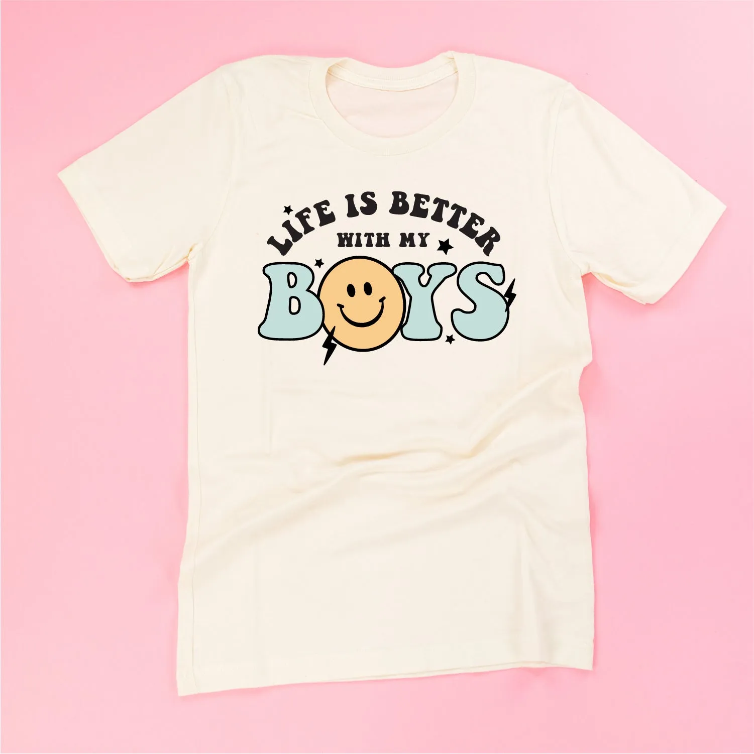 THE RETRO EDIT - Life is Better with My Boys (Plural) - Unisex Tee