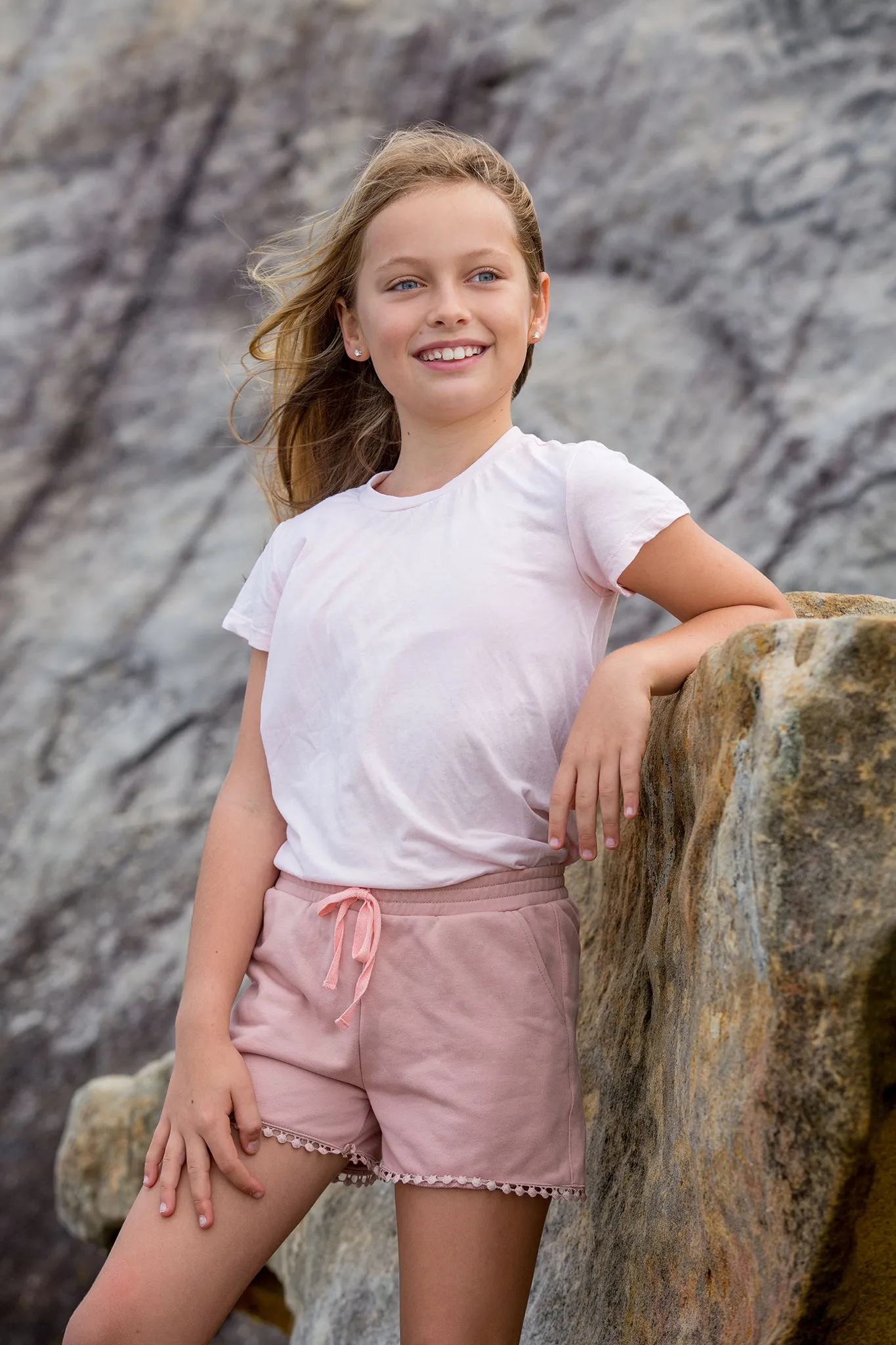 VENICE BEACH SHORTS IN BLUSH PINK