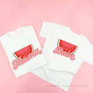 Watermelon - Mama/Babe - Set of 2 Matching Shirts