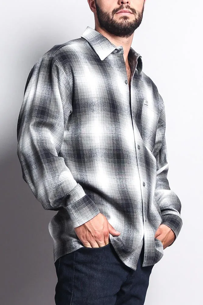 Western Casual Plaid Long Sleeve Button Up Shirt