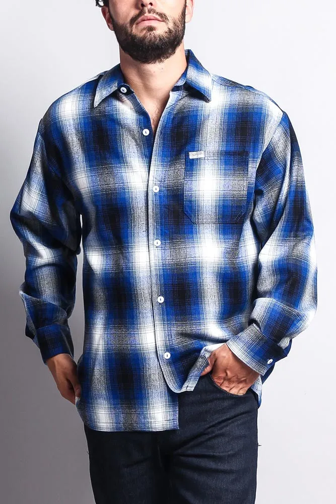 Western Casual Plaid Long Sleeve Button Up Shirt