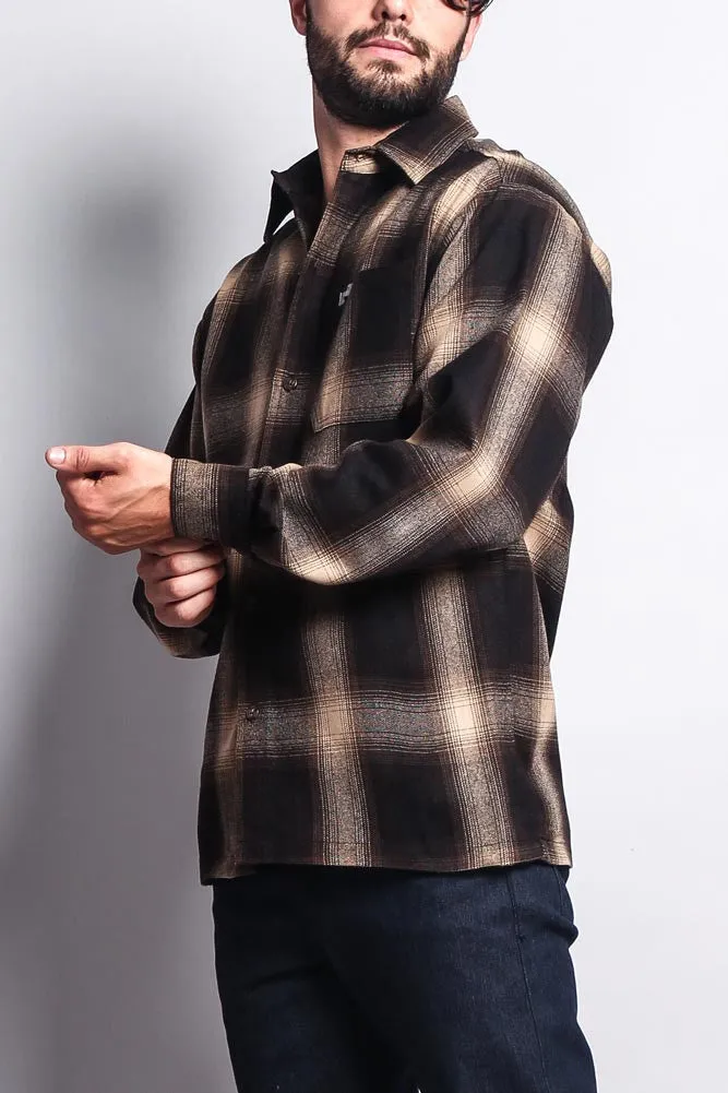 Western Casual Plaid Long Sleeve Button Up Shirt