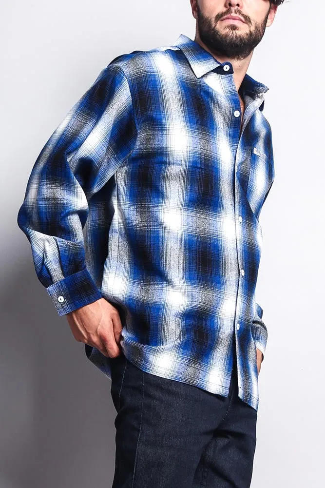 Western Casual Plaid Long Sleeve Button Up Shirt