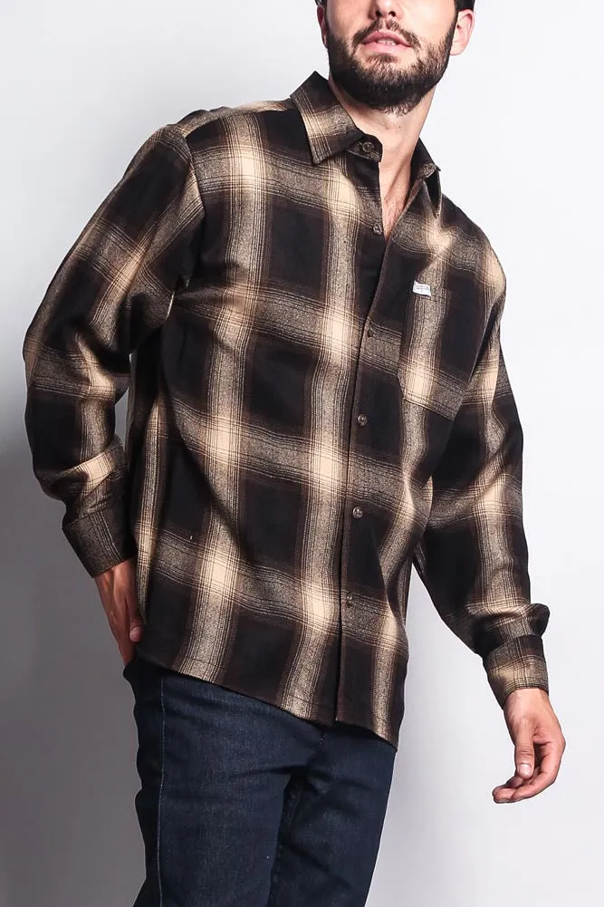 Western Casual Plaid Long Sleeve Button Up Shirt